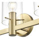 Apolla 3 Light 24 inch Vintage Brass Vanity Light Wall Light